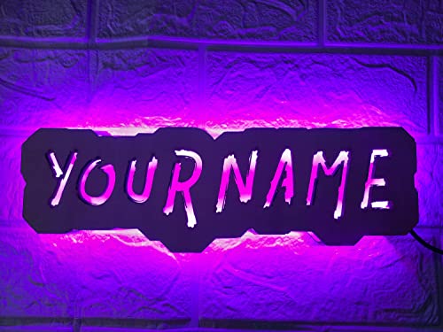 Personalized Username Sign, Gamertag Sign, Personalized Gamertag light sign, Custom Gamer Tag Sign, Custom Gaming LED Light, Game Room Decor