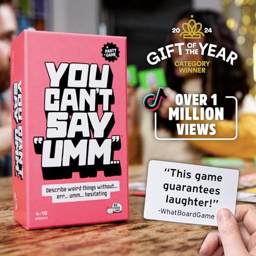 Big Potato You Can't Say UMM… : A Party Game for Family and Adults, Fast-Paced Family Word Game, Must Have for Game Night