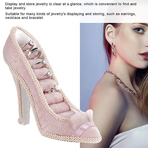 Jewelry Rack, Fashion Jewelry Display Stand Model Dress High-Heeled Shoes Earring Necklace Bracelet Ring Organizer for Girls Bridal Gift, 2 x 5.3 x 4.5in