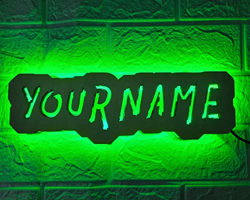 Personalized Username Sign, Gamertag Sign, Personalized Gamertag light sign, Custom Gamer Tag Sign, Custom Gaming LED Light, Game Room Decor