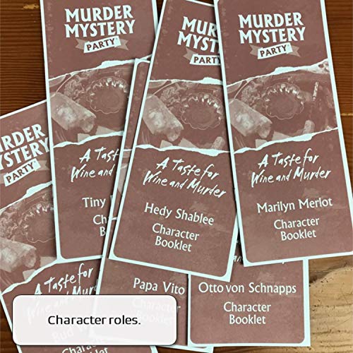 Murder Mystery Party, A Taste for Wine & Murder, Murder Mystery Party Game to Host Your Own Murder Mystery Night