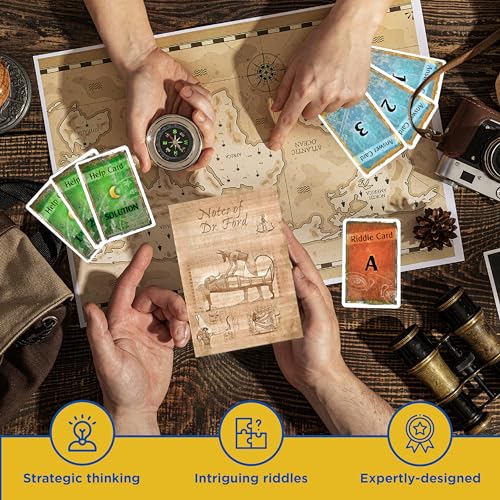 Exit: The Pharaoh's Tomb | Exit: The Game - A Kosmos Game | Kennerspiel Des Jahres Winner | Family-Friendly, Card-Based at-Home Escape Room Experience for 1 to 4 Players, Ages 12+