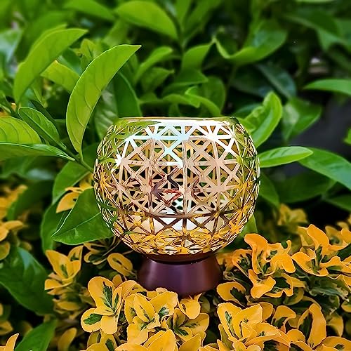 OShadow Candle Holder (shadow caster UNIQUE Patterns)- moroccan candle holders for centerpiece table decorations & candelabra - lantern candle sticks holder - taper candle holder DECORATIVE gold decor