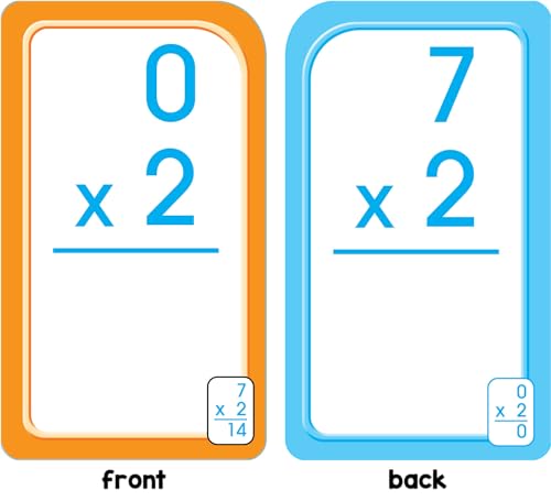 School Zone Multiplication 0-12 Flash Cards: 56 Math Cards, 3rd Grade, 4th Grade, Elementary Math, Multiplication Facts, Common Core, Ages 8+, Packaging May Vary