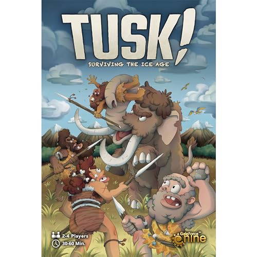 Gale Force 9 TUSK! Surviving The Ice Age - Strategy Board Game, Ages 10+, 30-60 Min, 2-4 Players