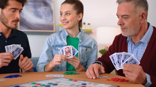 SEQUENCE- Original SEQUENCE Game with Folding Board, Cards and Chips by Jax ( Packaging may Vary ) White, 10.3" x 8.1" x 2.31