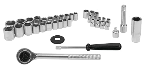 Performance Tool W1173 SAE/Metric 40-Piece SAE and Metric Socket Set, 1/4-Inch & 3/8-Inch Drive