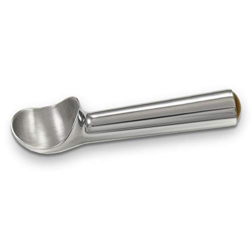 Zeroll, Size 20, in Silver 1020 Original Ice Cream Unique Liquid Filled Heat Conductive Handle Simple One Piece Aluminum Design Easy Release 40 Scoops per, 2-Ounce