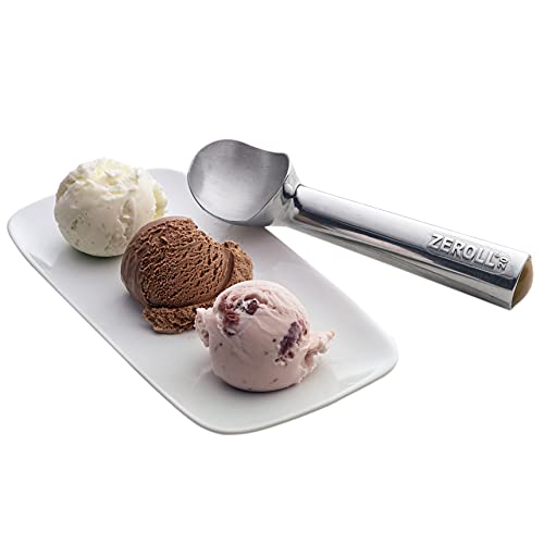 Zeroll, Size 20, in Silver 1020 Original Ice Cream Unique Liquid Filled Heat Conductive Handle Simple One Piece Aluminum Design Easy Release 40 Scoops per, 2-Ounce