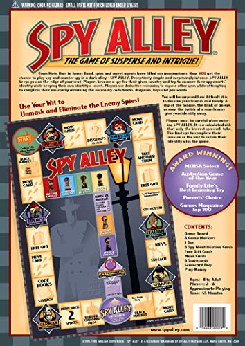 Spy Alley Mensa Award Winning Family Strategy Board Game