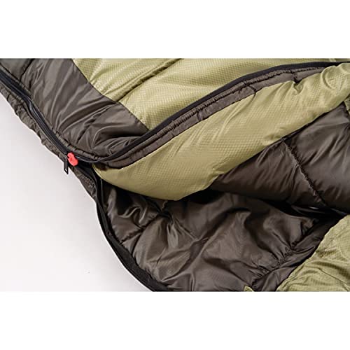 Coleman North Rim Cold-Weather Mummy Sleeping Bag, 0°F Sleeping Bag for Big & Tall Adults, No-Snag Zipper with Adjustable Hood for Warmth and Ventilation