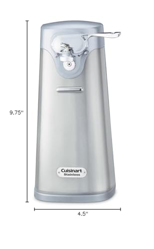 Cuisinart SCO-60 Deluxe Electric Can Opener, Quality-Engineered Motor System Allows you to Open Any Size Can, Stainless Steel