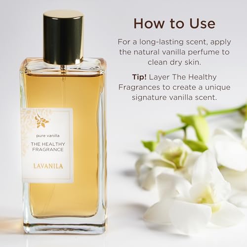 Lavanila Pure Vanilla Perfume for Women, 1.7 fl oz - Pure Madagascar Vanilla & Creamy Tonka Bean, The Healthy Fragrance, Clean and Natural