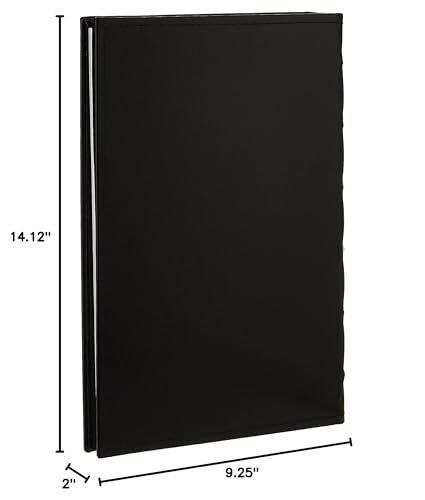 Pioneer Sewn Bonded Leather BookBound Bi-Directional Photo Album, Holds 300 4x6" Photos, 3 Per Page. Color: Black.