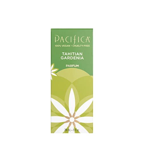 Pacifica Tahitian Gardenia Spray Perfume - Vegan, Cruelty-Free Perfume with Essential Oils in Recyclable Glass Bottle