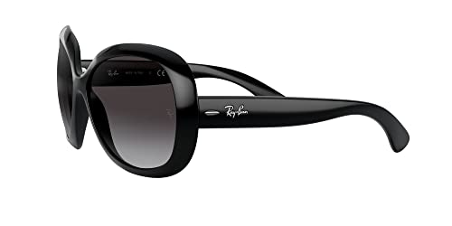 Ray-Ban Women's RB4098 Jackie Ohh II Butterfly Sunglasses, Black/Light Grey Gradient Dark Grey, 60 mm + 0