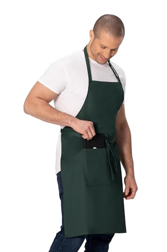 Chef Works Unisex Butcher Apron, Hunter Green, One Size