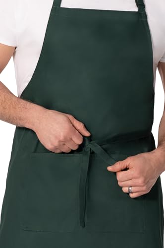 Chef Works Unisex Butcher Apron, Hunter Green, One Size