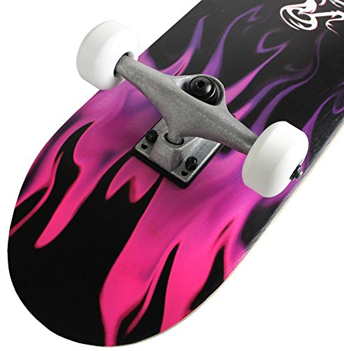 Krown Rookie Complete Skateboard,Purple Flame