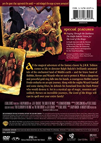 The Lord of the Rings: 1978 Animated Movie (Remastered Deluxe Edition)