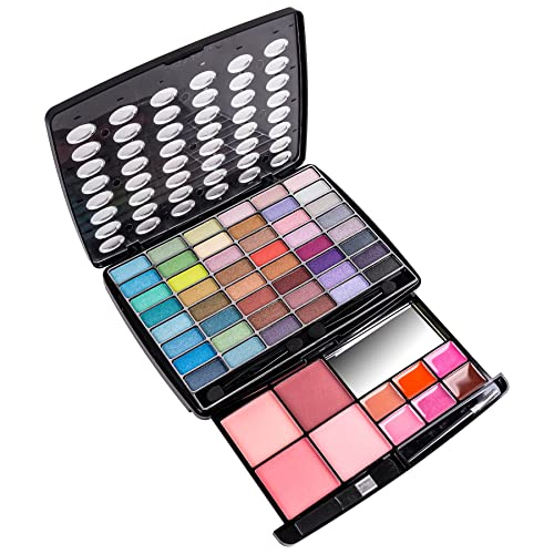 SHANY Glamour Girl Makeup Kit Eyeshadow Palette with Eyeshadows, Blushes, Lipstick Lip-gloss, Makeup Mirror, Makeup applicators, Premium Gift Packaging - Vintage