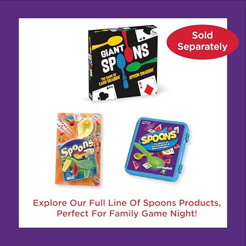 Spoons in a Case, Spoons Game, Family Games for Kids and Adults, Travel Game, Fun Games for Family Game Night, Card Games for Kids, Board Games for Kids 8-12, Kids Games Ages 8-12, Games for Adults