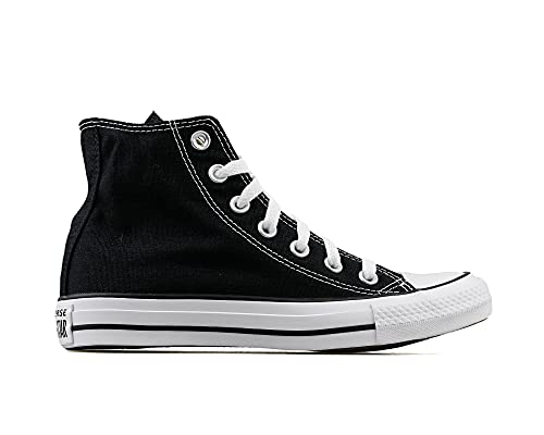 Converse Unisex Chuck Taylor All Star Hi Winter Weight Material Black/Black Sneaker Men's 7.5, Women's 9.5 Medium