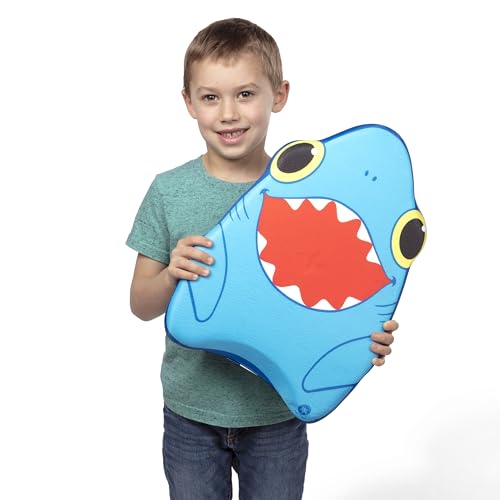 Melissa & Doug Sunny Patch Spark Shark Kickboard - Learn-to-Swim Pool Toy