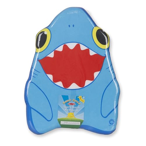 Melissa & Doug Sunny Patch Spark Shark Kickboard - Learn-to-Swim Pool Toy