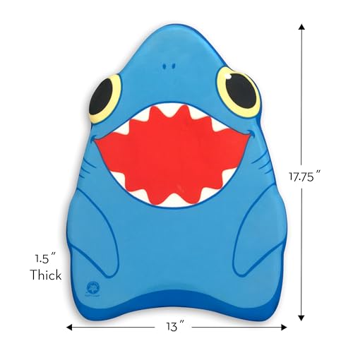 Melissa & Doug Sunny Patch Spark Shark Kickboard - Learn-to-Swim Pool Toy