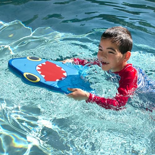 Melissa & Doug Sunny Patch Spark Shark Kickboard - Learn-to-Swim Pool Toy