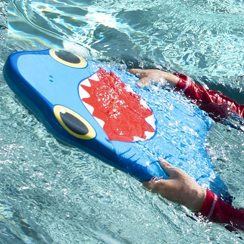 Melissa & Doug Sunny Patch Spark Shark Kickboard - Learn-to-Swim Pool Toy