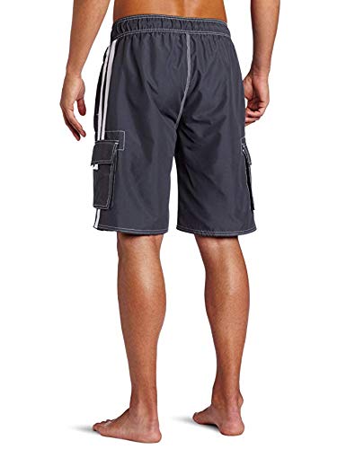 Kanu Surf Mens Barracuda Swim Trunks (Regular & Extended Sizes)