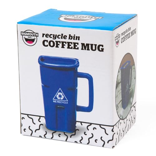 BigMouth Inc Recycle Bin Coffee Mug - Funny Gag Gift Mugs - Novelty Cups for Office, Coworkers, Home Desk - 12 Ounces