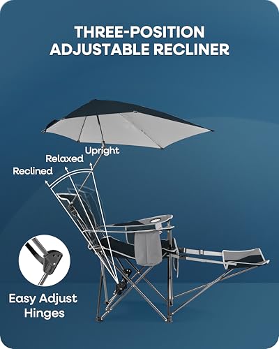 Sport-Brella Beach Chair with UPF 50+ Adjustable Umbrella