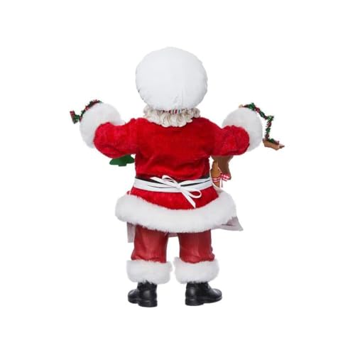 Kurt Adler Fabriche Christmas Chef Santa Figurine, 12-Inch