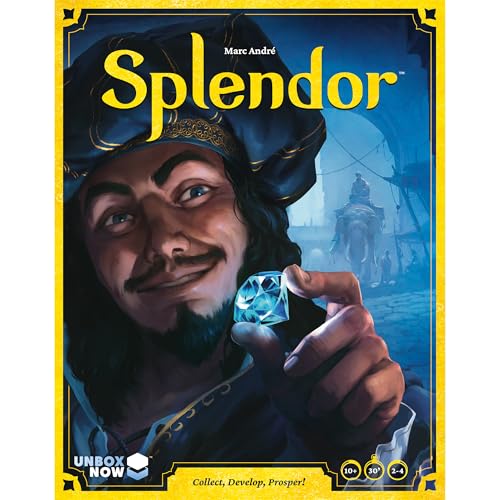 Splendor Board Game (Base Game) - Strategy Game for Kids and Adults, Fun Family Game Night Entertainment, Ages 10+, 2-4 Players, 30-Minute Playtime, Made by Space Cowboys