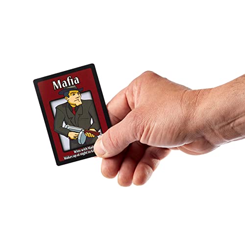 Apostrophe Games Mafia The Party Game – Game of Lying, Bluffing, Deceit –38 Role Cards, Card Game for Adults and Teens – Interactive Board Game for Friends, Family