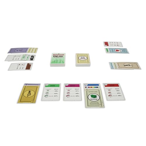 Hasbro Gaming Monopoly Deal Card Game, Quick-Playing Card Game for 2-5 Players, Game for Families and Kids, Ages 8 and Up (Amazon Exclusive)