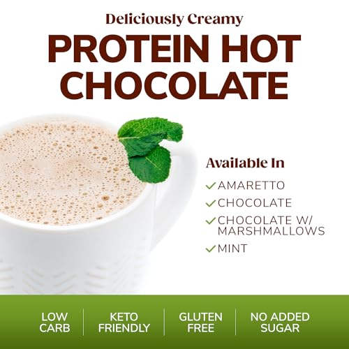 BariWise Protein Hot Chocolate, Hot Cocoa, Low Sugar, Low Carb, Keto Friendly & Gluten Free (7ct)