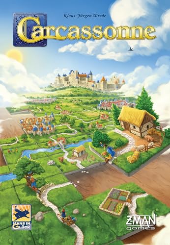 Carcassonne Board Game (BASE GAME) | Board Game for Adults and Family | Strategy Board Game | Medieval Adventure Board Game | Ages 7 and up | 2-5 Players | Made by Z-Man Games