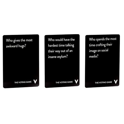 The Voting Game - The Hilarious Adult Party Card Game About Finding Out Who Your Friends are - Perfect for College Students, Fun Parties and Board Games Night with Your Group