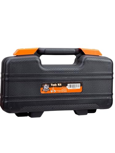 CARTMAN 39 Piece Tool Set General Household Hand Kit with Plastic Toolbox Storage Case Orange