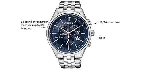 Citizen Men's Classic Corso Eco-Drive Watch, Chronograph, 12/24 Hour Time, Date, Sapphire Crystal