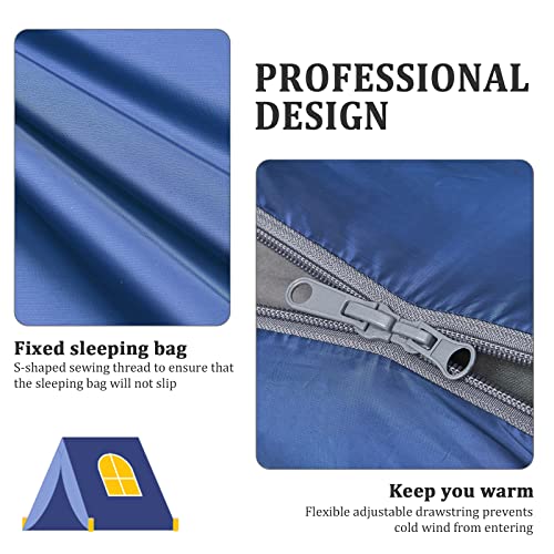 ECOOPRO Warm Weather Sleeping Bag - Portable, Waterproof, Compact Lightweight, Comfort with Compression Sack - Great for Outdoor Camping, Backpacking & Hiking-83 L x 30" W Fits Adults