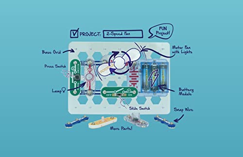 Snap Circuits Beginner, Electronics Exploration Kit, Stem Kit for Ages 5-9 (SCB-20)