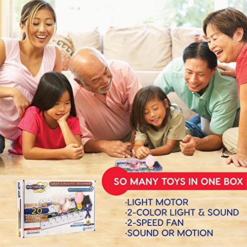 Snap Circuits Beginner, Electronics Exploration Kit, Stem Kit for Ages 5-9 (SCB-20)