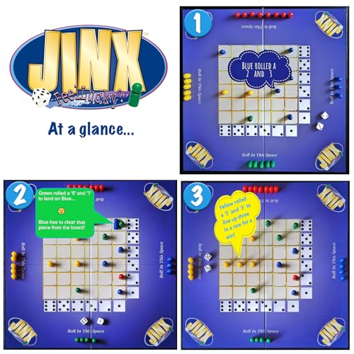 Jinx - Fast and Fun Game of Chance Where The Luck of The Dice Determines Your Fate - Game Night Fun for Family & Adults