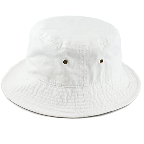 Bucket Hat - Unisex 100% Cotton & Denim UPF 50 Packable Summer Travel Beach Sun Hat