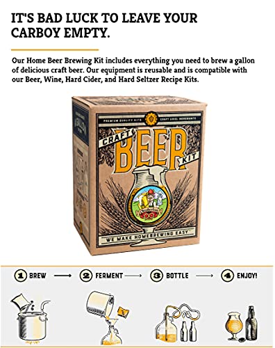 Craft A Brew - Oktoberfest Ale - Beer Making Kit - Make Your Own Craft Beer - Complete Equipment and Supplies - Starter Home Brewing Kit - 1 Gallon